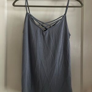 Moa Moa Strappy Gray Tank Top